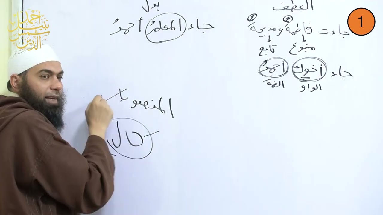 ثالث إعدادي ـ الترم الثاني ـ النحو 1 ـ تعريف التابع والنعت ـ   الدكتور أحمد نبيل