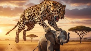 Elephants vs Leopards | African Wildlife Documentary 4K Full Nature Documentary.