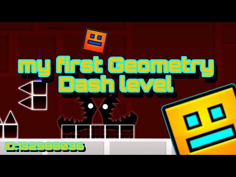 My first Geometry Dash level ; ) - YouTube