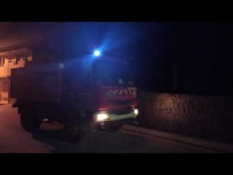 في ساعة متأخرة من الليل الناس نيام مصالح الحماية المدنية تقوم بتدخلاتها