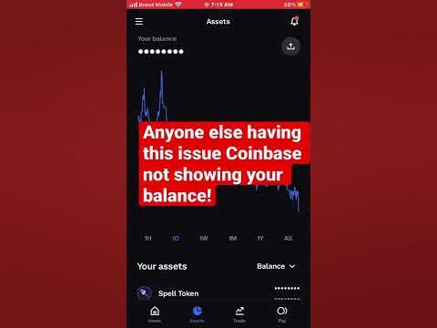 Coinbase not showing a balance in portfolio or assets #crypto #coinbase