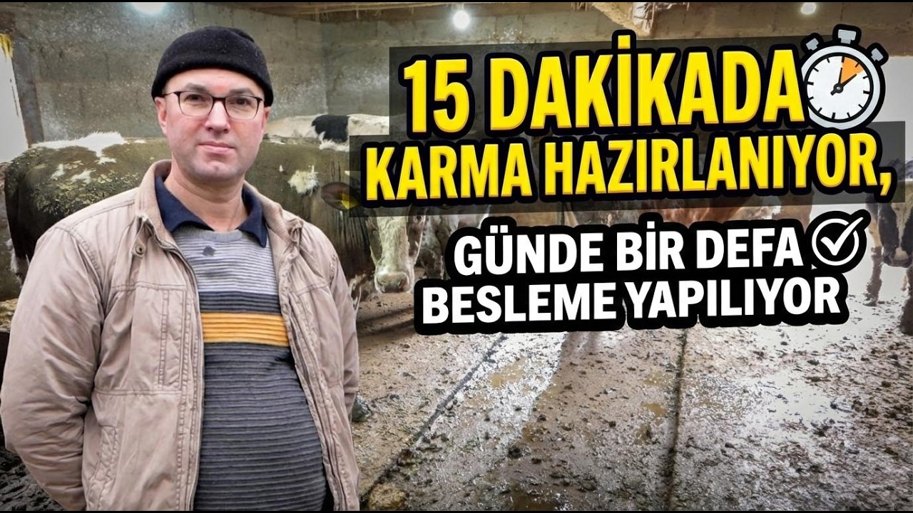 15 Dakikada Karma Hazırlanıyor, Günde Bir Defa Besleme Yapılıyor