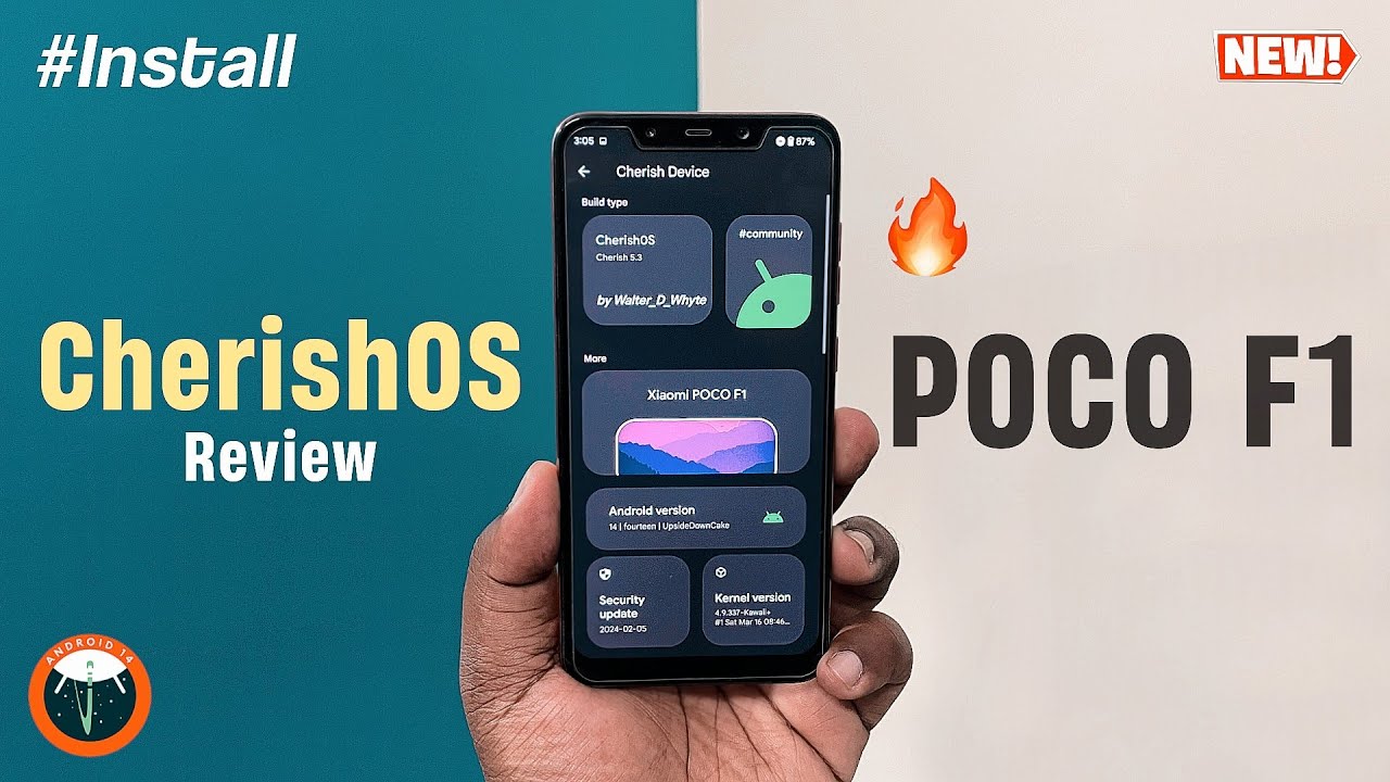 CherishOS 5.3 for POCO F1 : Install & Review - Android 14🔥 - YouTube