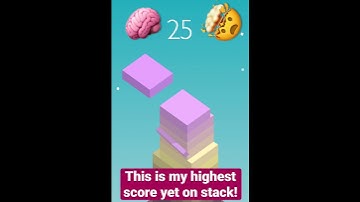 This is my highest score yet on stack! #stack