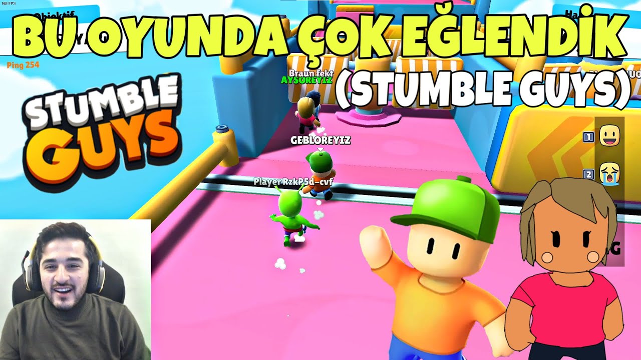 DÜNYANIN EN EĞLENCELİ OYUNU STUMBLE GUYS OYNADIK! (GÜLMEKTEN ÖLDÜK)