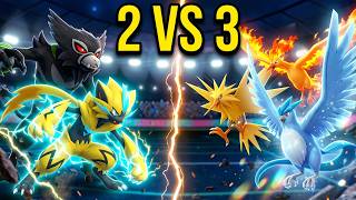 Zeraora & Zarude vs Articuno & Zapdos & Moltres (Pokémon)