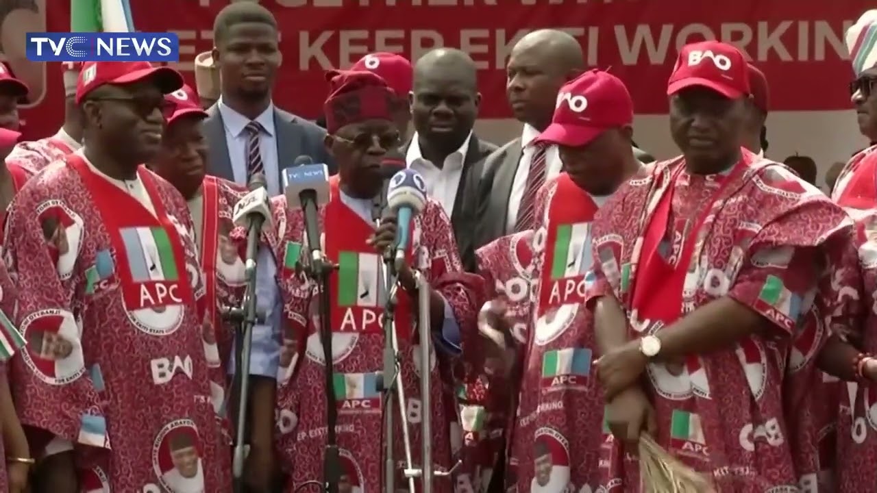 (WATCH) Tinubu Campaigns For APC Governorship Candidate In Ekiti