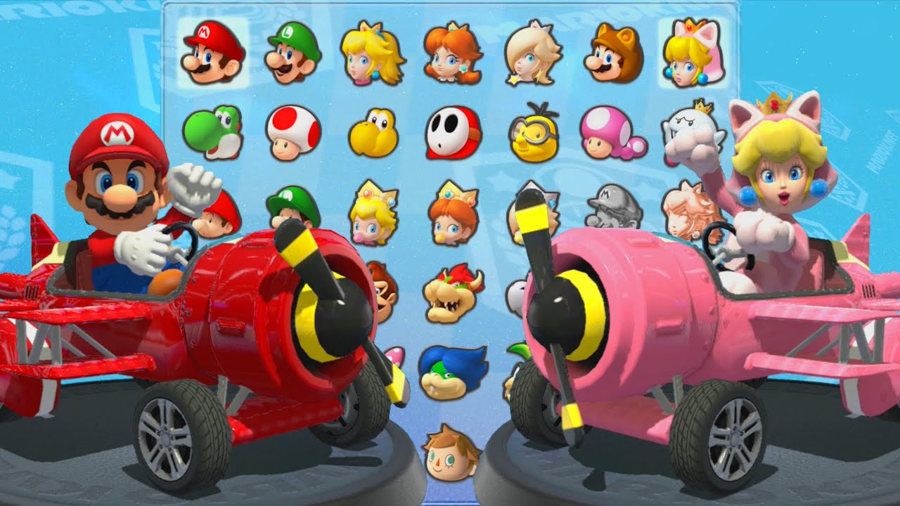 マリオカート8デラックス】マリオとネコピーチのスターカップフルーツ
