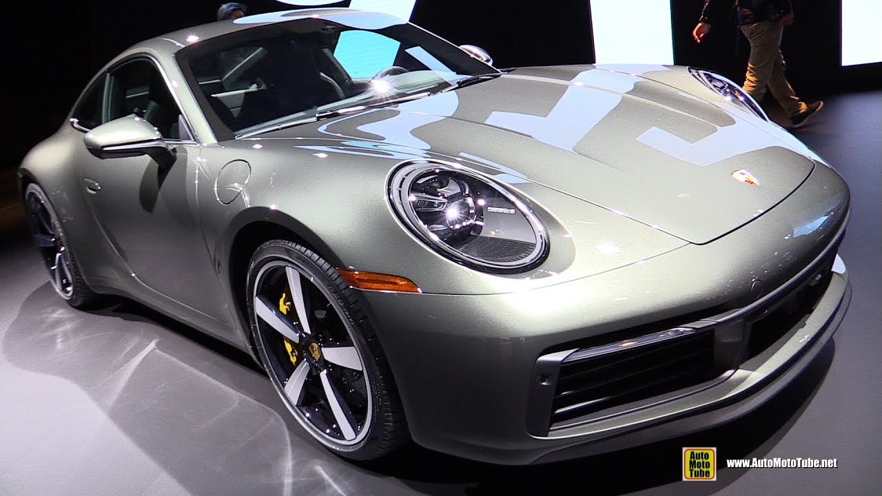2020 Porsche 911 Carrera S 992 in Agate Gray , Exterior and Interior Walkaround 2018 LA Auto Show