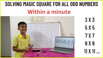 Magic Square for kids |Easy tutorial for magic square| Solve odd number magic square for addition