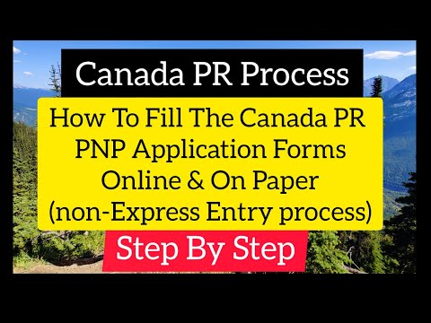 Canada PR PNP|How To Fill Canada PR Form(PNP)