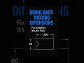 Dimensions Disappeared? Check Frozen Layer First