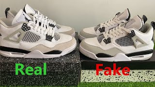 Best Real Vs Fake Jordan 4 Military Black! Best Real Vs Fake Jordan 4 Military Black!