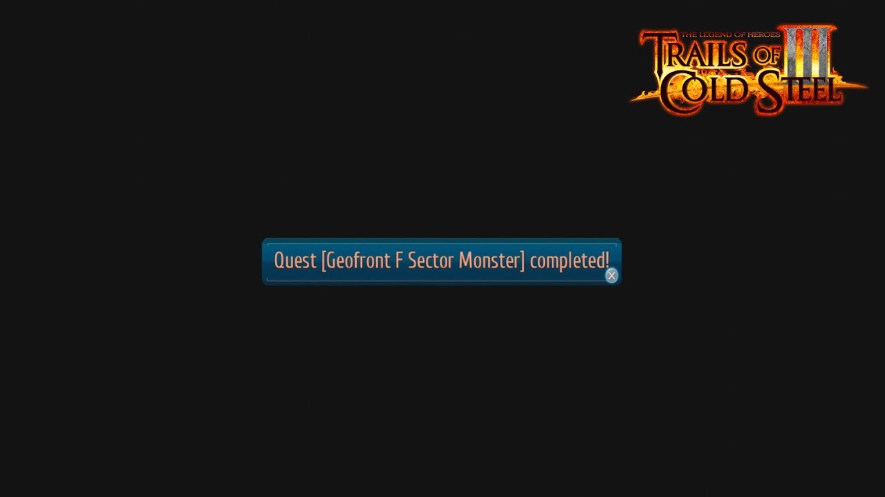 (TOCS3) Trails of Cold Steel III I Geofront F Sector Monster I Side Quest I Guide