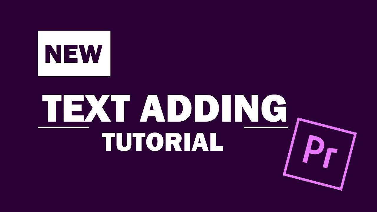 adobe premiere add text