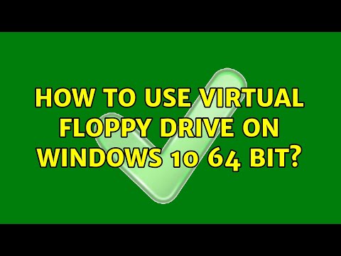 How to use virtual floppy drive on windows 10 64 bit?