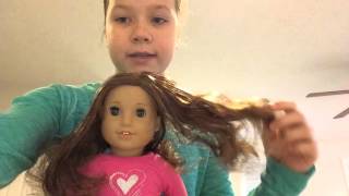 How to curl your American girl doll's hair