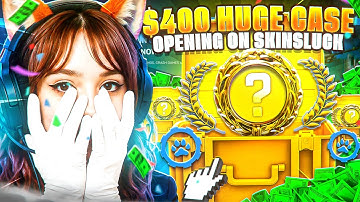 $400 HUGE CASE OPENING ON SKINSLUCK | SKINSLUCK PROMO CODE 2025