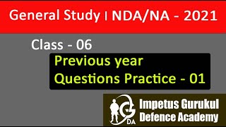 NDA Previous year Questions  | NDA/NA - 2021 l General Study Class - 06 l Prateek Mishra Sir screenshot 5
