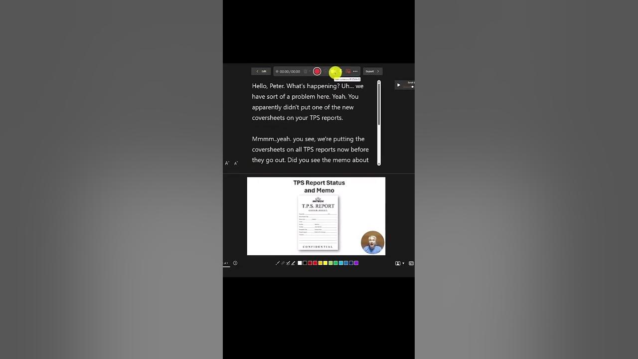 Recording Studio and Teleprompter in PowerPoint YouTube