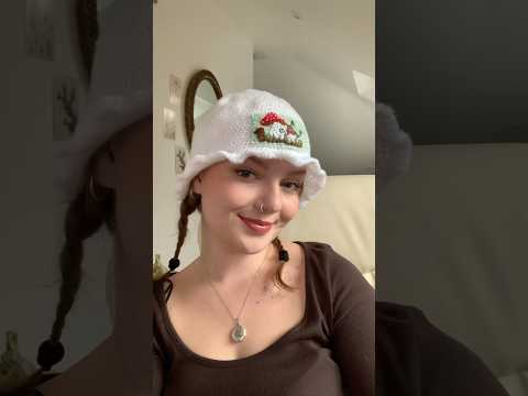#crochet the cutest bucket hat with me🍄#crochettutorial #cottagecore #crochethat #knit #foryou (video tutorial)