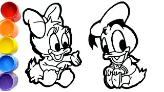 Dibujos De Baby Pato Donald Y Daisy Mickey Mouse Disney How To Draw Baby Donald Duck And Daisy Youtube