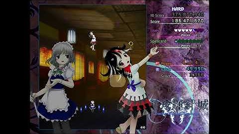 [PC] Touhou 14 ~ Double Dealing Character - Hard 1CC (Sakuya A)