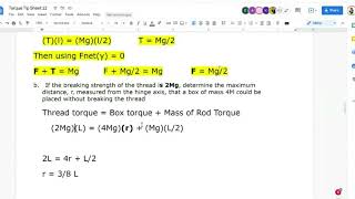 Torque Review For Quiz
