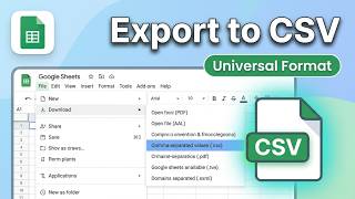 How to Export Google Sheets to CSV (2026) — Quick & Easy