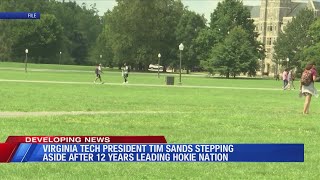 Tim Sands to step down as Virginia Tech president; governor, senators reflect on his service