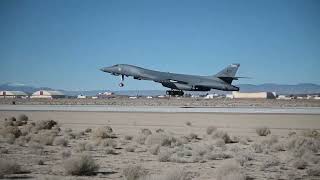 USAF B-1B Lancer takes off from Edwards Air Force Base