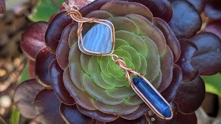 Dual Stone Dangle Pendant Wire Wrapping Tutorial