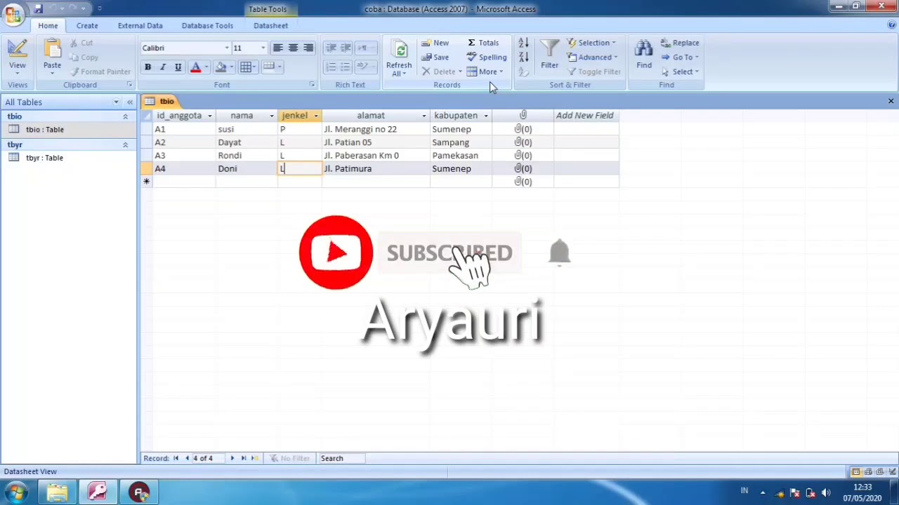 Menghitung perkategori menggunakan Query di ms.Access (fungsi query ...