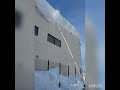 3度目もすごい雪庇だった🌈 #shorts #雪下ろし