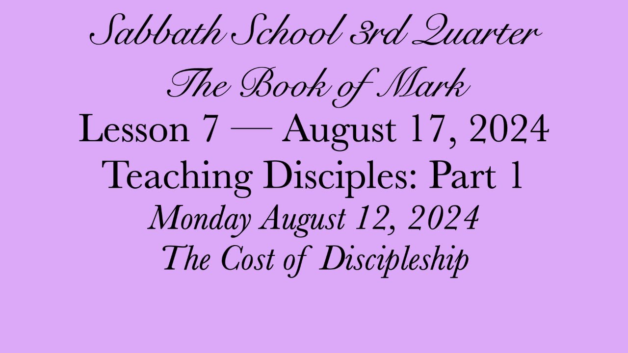 Teaching Disciples: Part 1 — The Cost of Discipleship - YouTube