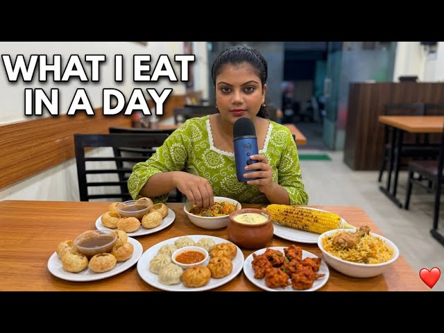ASMR Eating Only Street Food For 24 Hours 🇮🇳