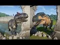 Allosaurus acrocanthosaurus breakout vs tyrannosaurus rexgiganotosaurus  irex jurassic world