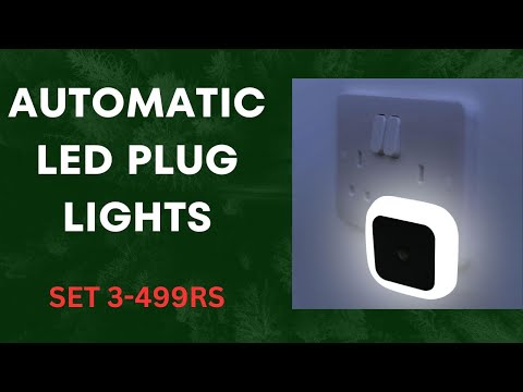 AUTOMATIC ON-OFF LED PLUG LIGHTS-ON IN DARK