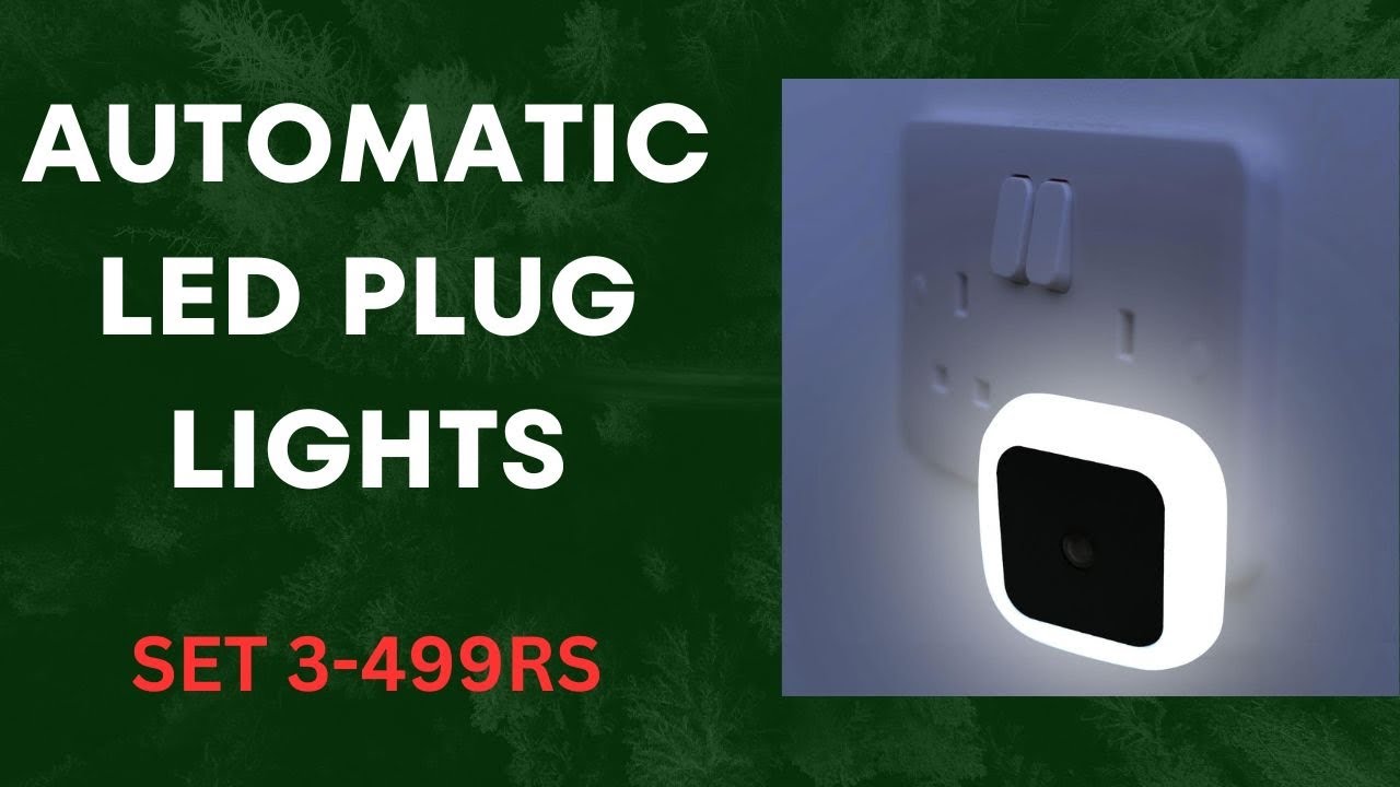 AUTOMATIC ON-OFF LED PLUG LIGHTS-ON IN DARK - YouTube