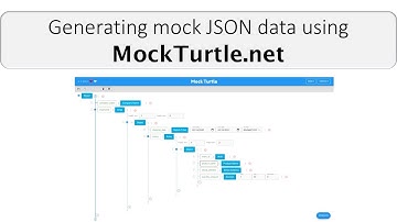 Generating mock JSON data using MockTurtle.net