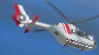 中日本航空JA04HT（Eurocopter EC135P2+ ※EC35）ほぼ真上を通過2026年3月9日（月）【4日ぶり】