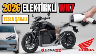 Bu Motolet Teslanın Şarj İstasyonununda Şarj Edilebilir Honda Wn7