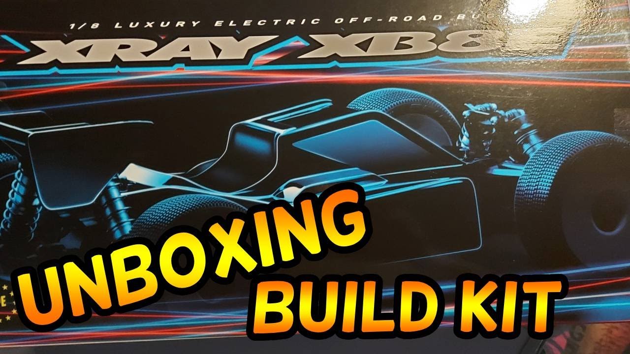 Unboxing new rc xray XB8E 1/8 buggy kit