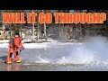 Frozen Lake Vs. 44,000 PSI Pressure Washer!