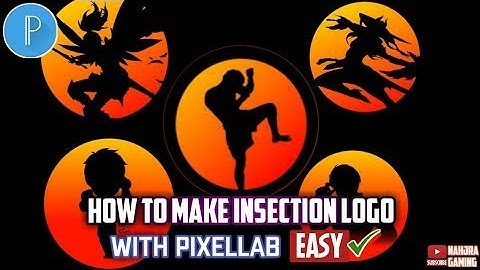 How to make gaming logo like idol iNSECTiON • Using pixellab