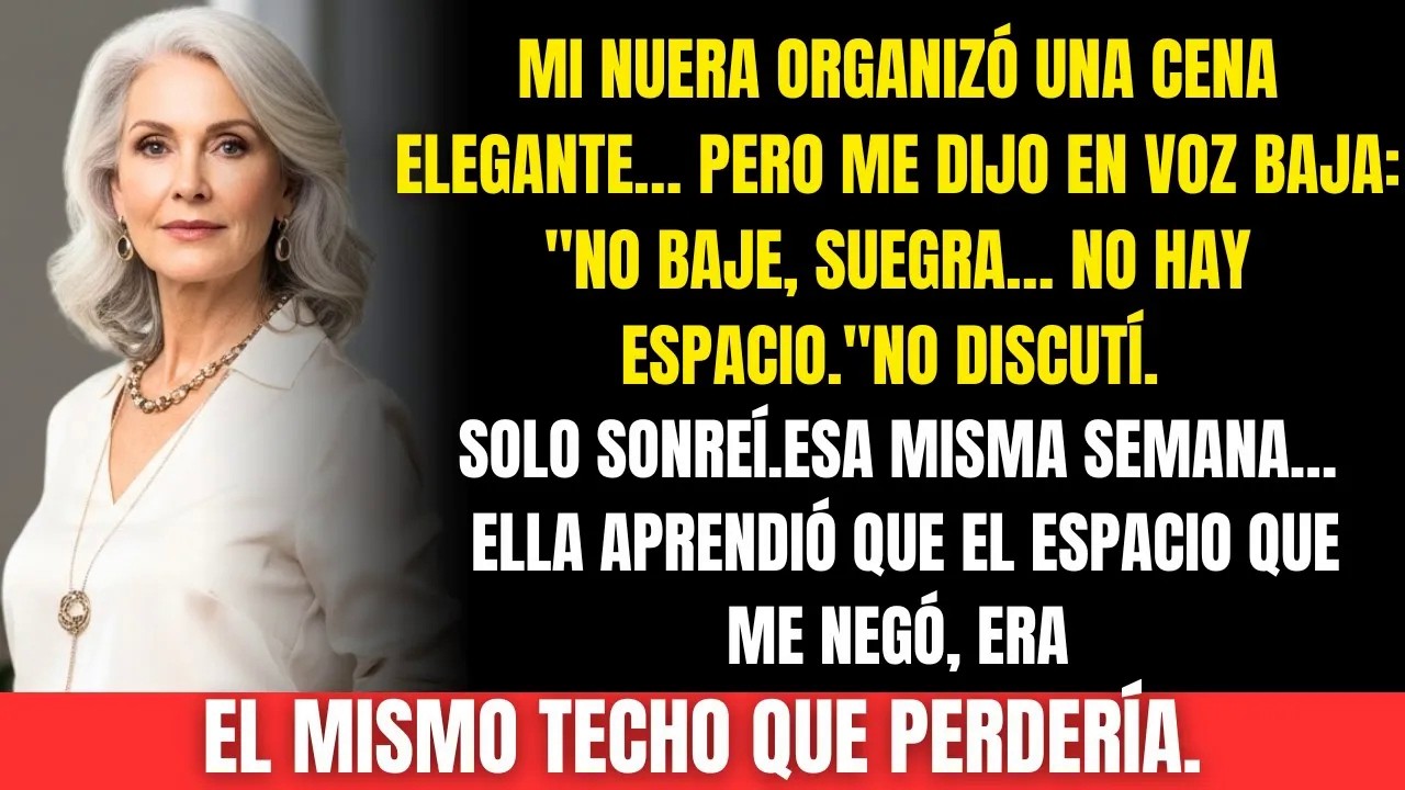 Mi nuera me prohibió cenar con ellos    y terminó sin casa