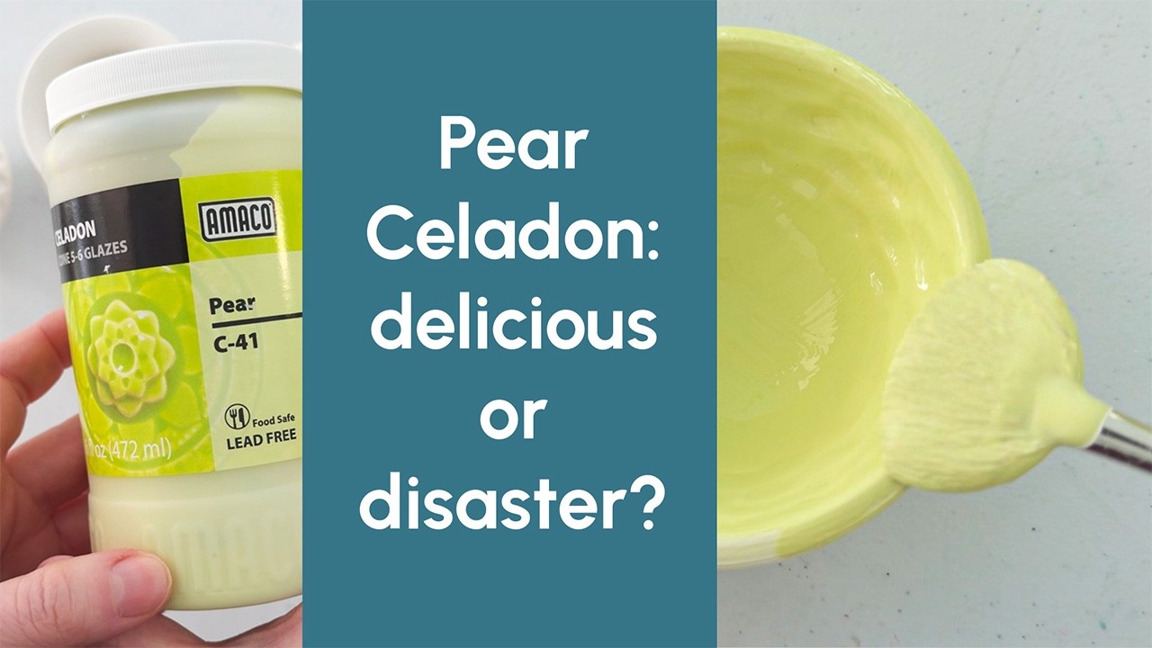 Amaco Pear Celadon (C-41) Glaze Review