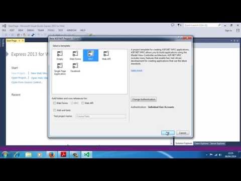ASP.NET MVC Tutorial for Beginners #2 - Create Your First Application