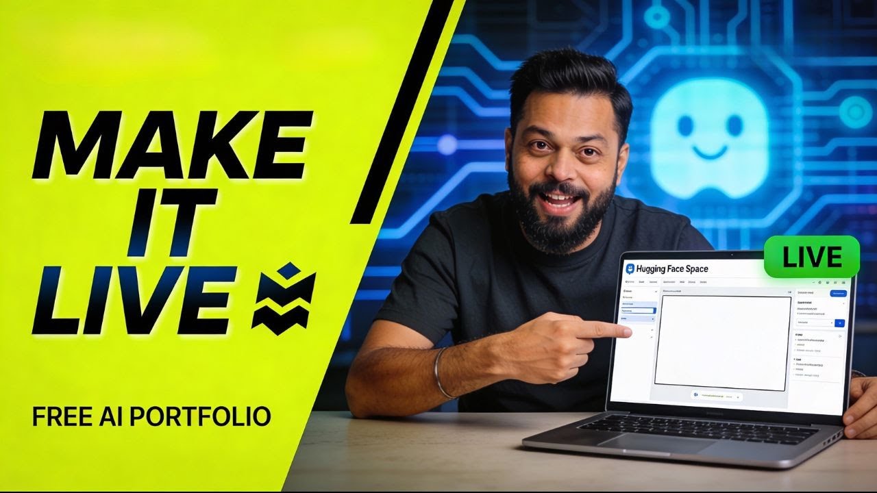 Make Your AI Portfolio App LIVE for FREE 🚀 | Hugging Face Spaces ...