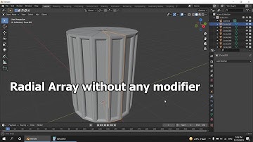 Radial Array without any modifier 2021 in blender 3d